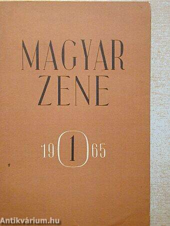 Magyar Zene 1965/1.