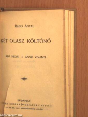 A játékos naplója/Petőfi Sándor költeményei/Barnum milliói/Két olasz költőnő