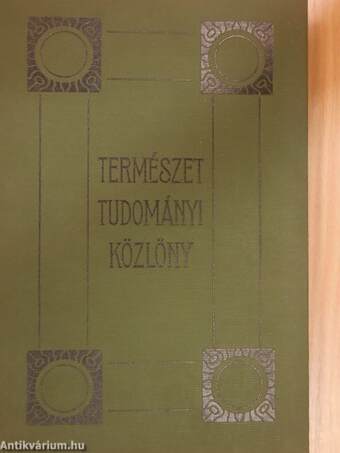 Természettudományi Közlöny 1923. január-december/Pótfüzetek a Természettudományi Közlönyhöz 1923. január-december