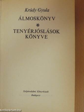 Álmoskönyv/Tenyérjóslások könyve