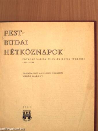 Pest-budai hétköznapok