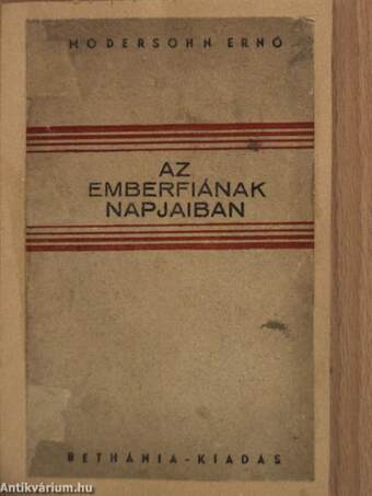 Az emberfiának napjaiban