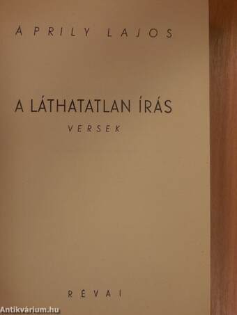 A láthatatlan írás