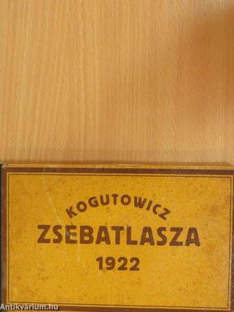 Kogutowicz zsebatlasza az 1922. évre