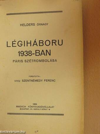 Légiháboru 1938-ban