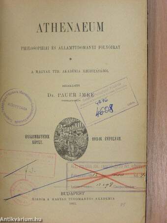 Athenaeum 1912/1-4.