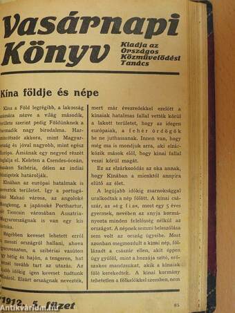 Katholikus Népszövetség 1920. évi 1-3. füzet/A magyar nép hősei/Vasárnapi Könyv 1912. évi 5., 8., 10., 12., 13. füzete