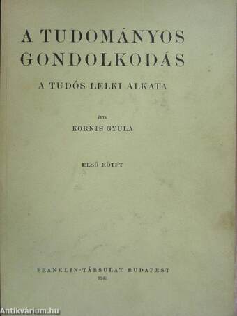 A tudományos gondolkodás I-II.