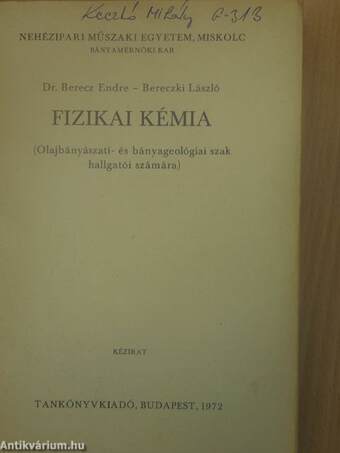 Fizikai kémia