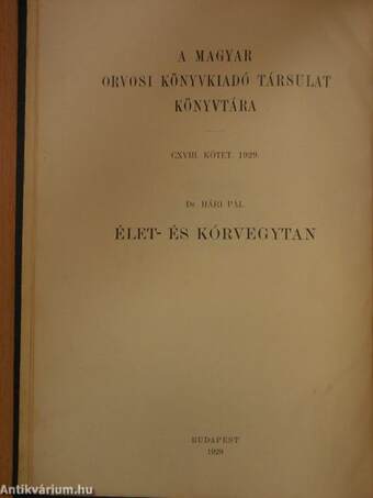 Élet- és kórvegytan