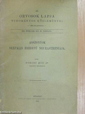 Asszonyok sexualis eredetü neurastheniája