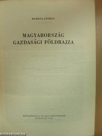 Magyarország gazdasági földrajza