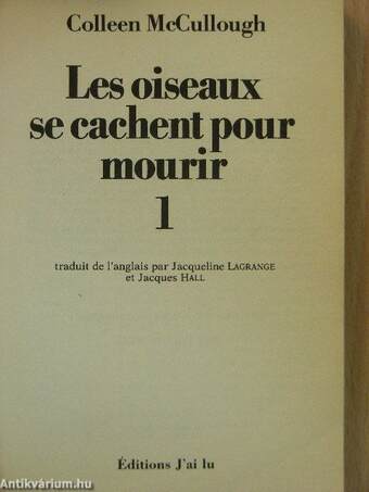 Les oiseaux se cachent pour mourir 1-2.