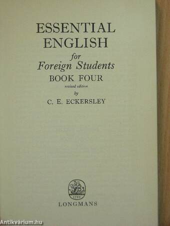 Essential English for Foreign Students Book 4.