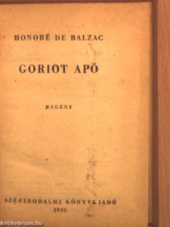 Goriot apó 