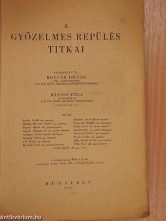 A győzelmes repülés titkai