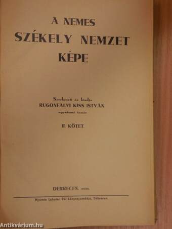 A nemes székely nemzet képe II. (töredék)