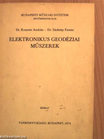 Elektronikus geodéziai műszerek