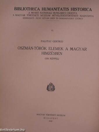 Oszmán-török elemek a magyar himzésben