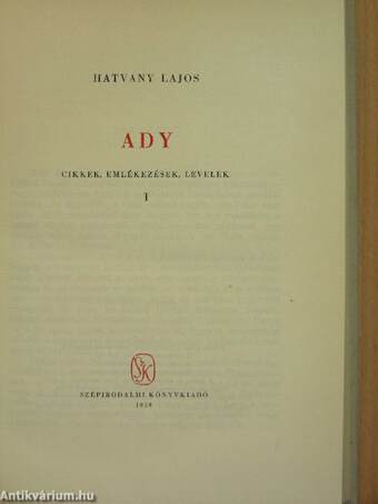 Ady I-II.