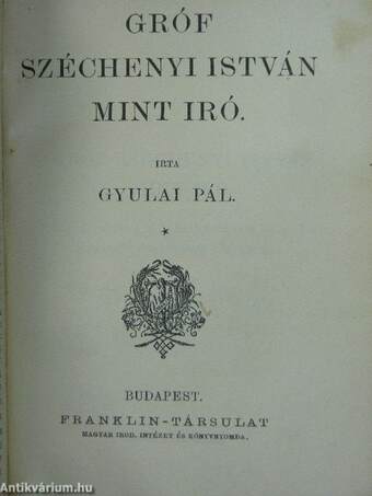 Csalódások/Irene/Vörösmarty Mihály lyrai és vegyes költeményei/Cserhalom/Eger/Gróf Széchenyi István mint iró/B. Eötvös József/Arany János/A nagymama/Csikós