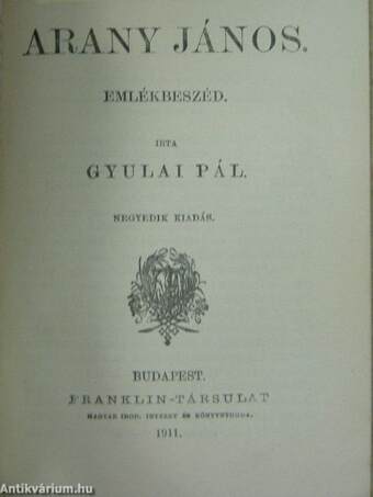 Csalódások/Irene/Vörösmarty Mihály lyrai és vegyes költeményei/Cserhalom/Eger/Gróf Széchenyi István mint iró/B. Eötvös József/Arany János/A nagymama/Csikós