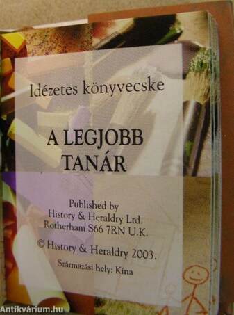 A legjobb tanár (minikönyv)