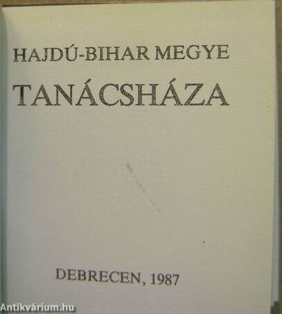 Hajdú és Bihar megyeháza (minikönyv) (számozott)