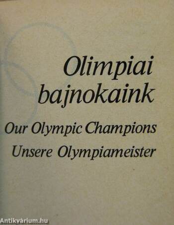 Olimpiai bajnokaink (minikönyv)