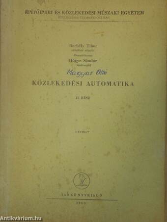 Közlekedési automatika II.