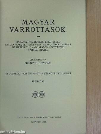 Magyar varrottasok