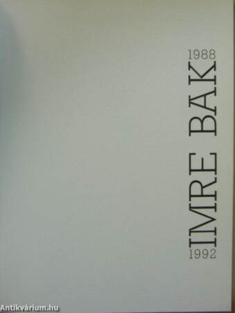 Imre Bak 1988-1992