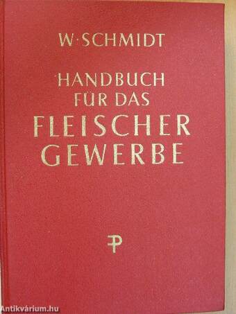 Handbuch für das Fleischergewerbe