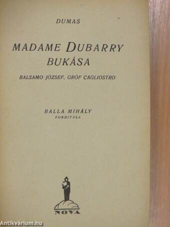 Madame Dubarry bukása