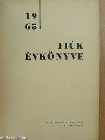 Fiúk Évkönyve 1965