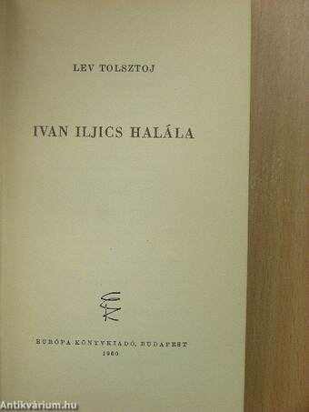 Ivan Iljics halála