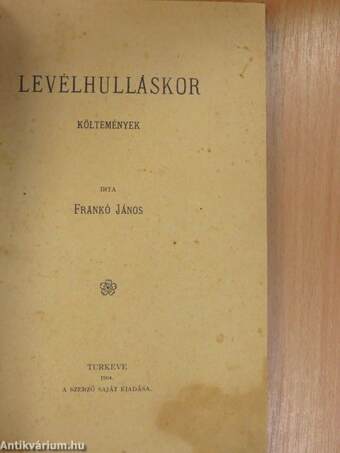 Levélhulláskor