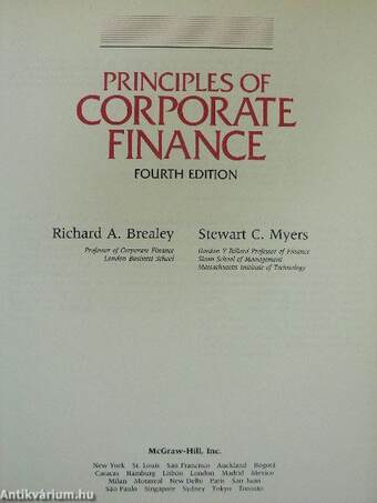 Principles of Corporate Finance