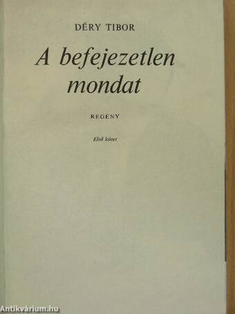 A befejezetlen mondat 1-2.