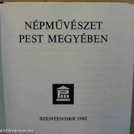 Népművészet Pest megyében (minikönyv)