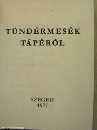 Tündérmesék Tápéról (minikönyv)