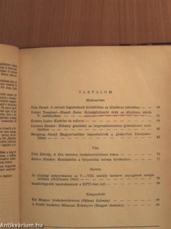 Magyartanítás 1962/1-6.