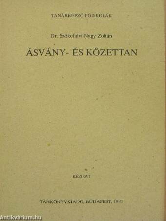 Ásvány- és kőzettan