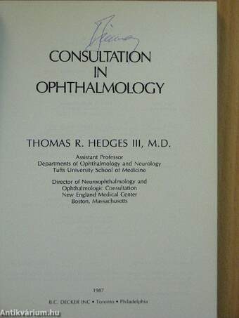 Consultation in Ophthalmology