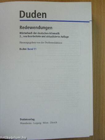 Duden Redewendungen