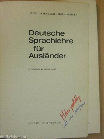 Deutsche Sprachlehre für Ausländer - Grundstufe