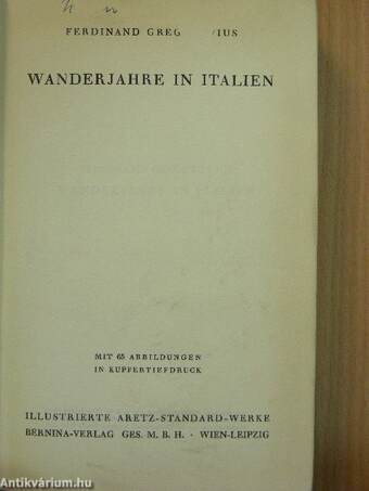 Wanderjahre in Italien