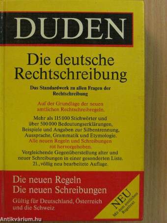 Duden - Rechtschreibung der deutschen Sprache