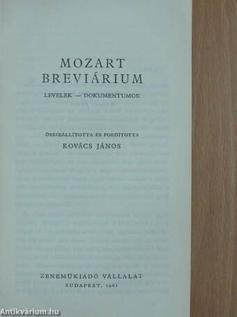 Mozart breviárium