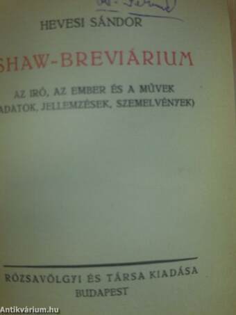 Shaw-breviárium